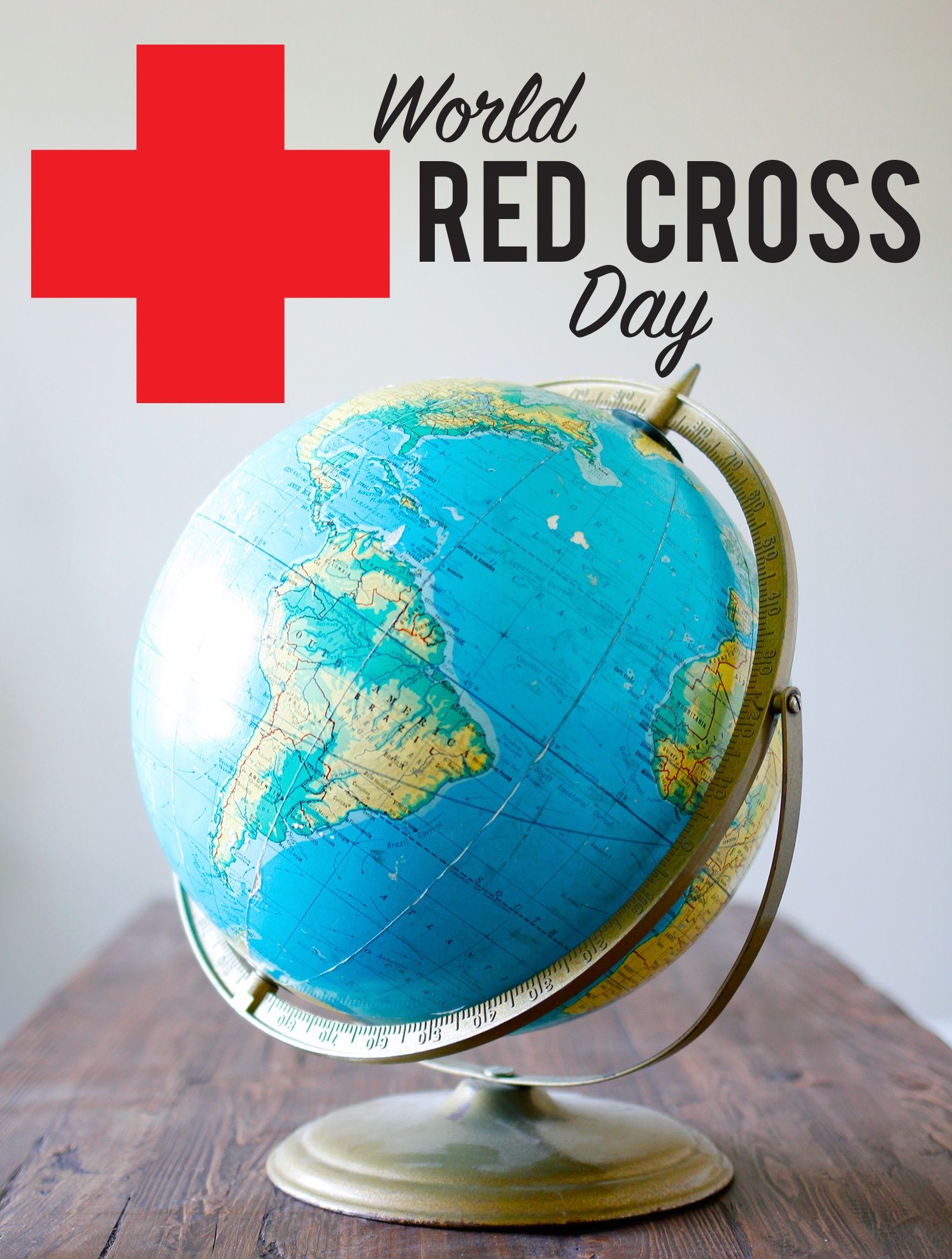 world red cross day globe