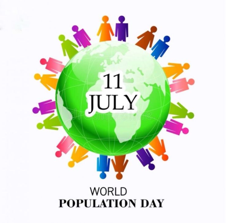 11 july World Population Day illustration