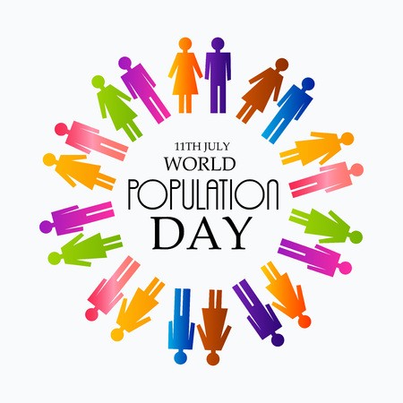 11th july world population day card