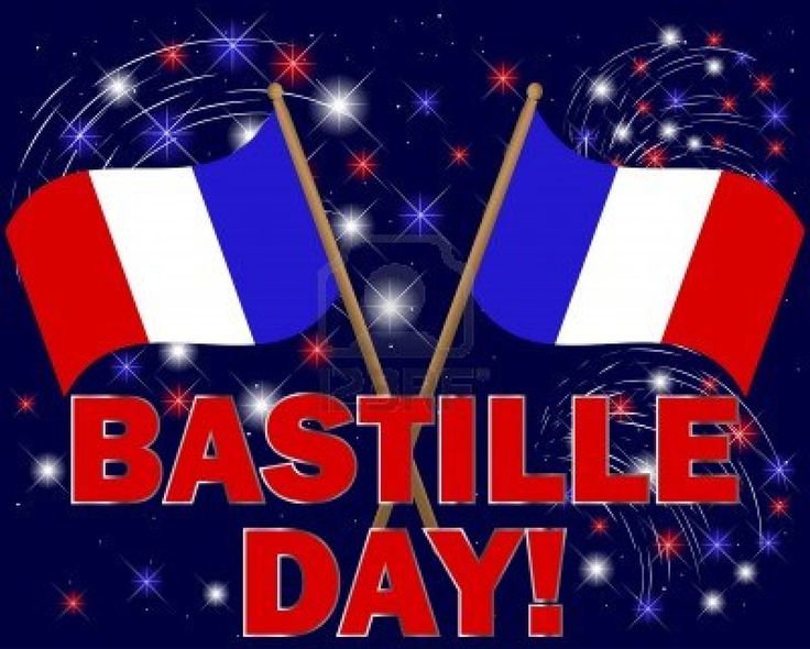 bastille day with flags