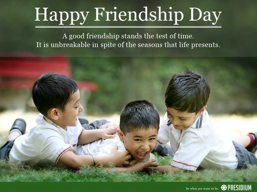 happy friendship day a good friendship stands the test of time