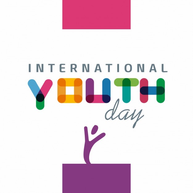 international youth day color illustration