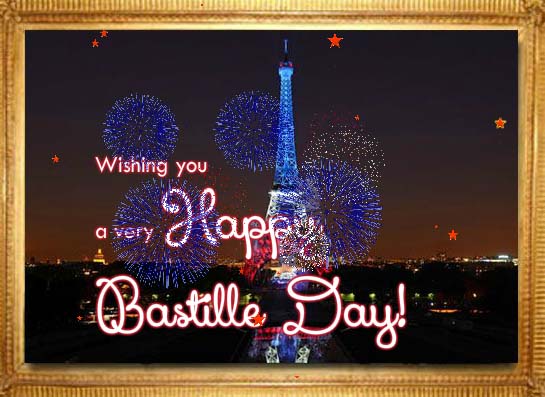 wishing you a very happy bastille day card