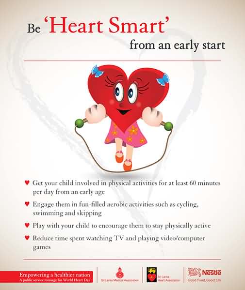 Be Heart Smart From An Early Start World Heart Day