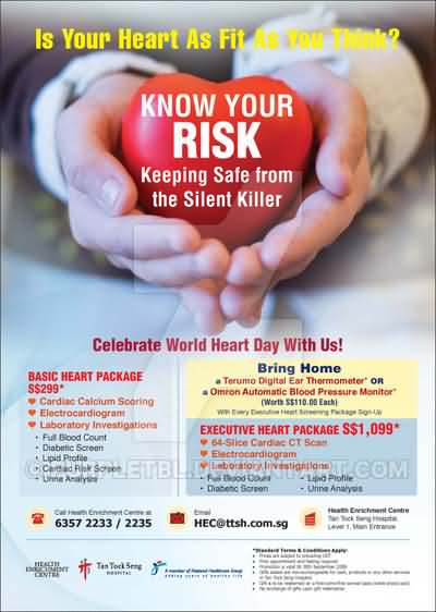 Is your heart as fit as you think know your risk keeping safe from the silent killer celebrate World Heart Day with us