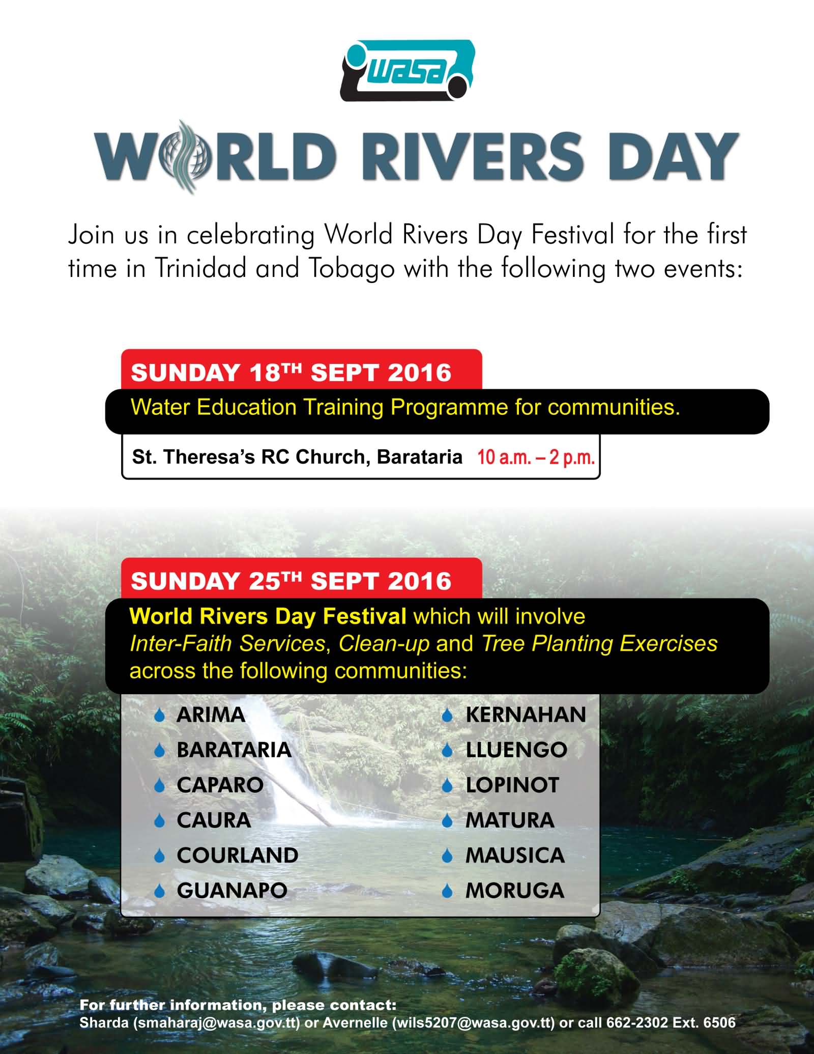 Join Us In Celebrating World Rivers Day Festival For The First Time In Trinidad And Tobago