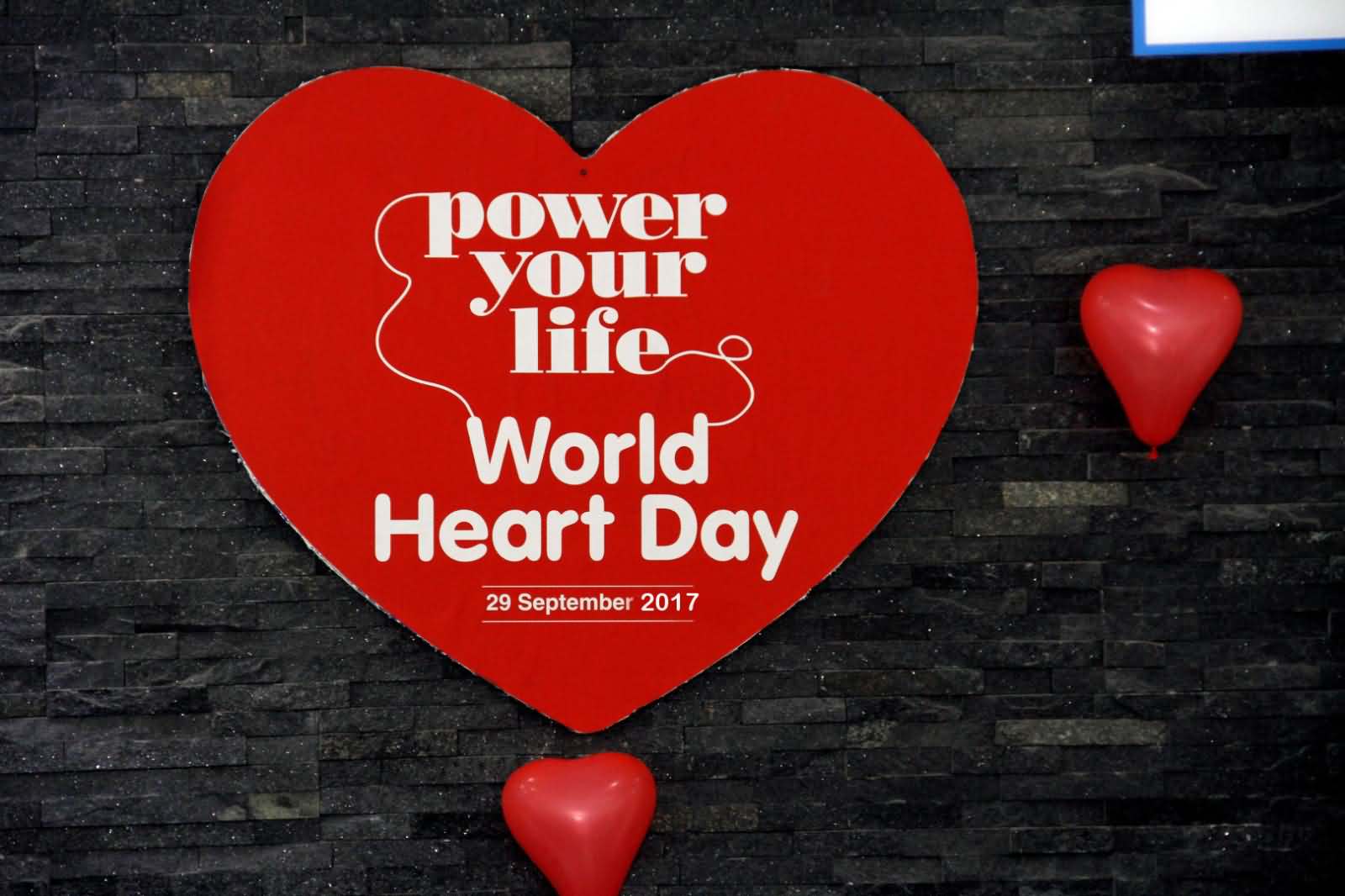 Power your life World Heart Day heart greeting card