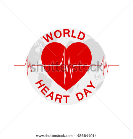 World Heart Day heart in background illustration