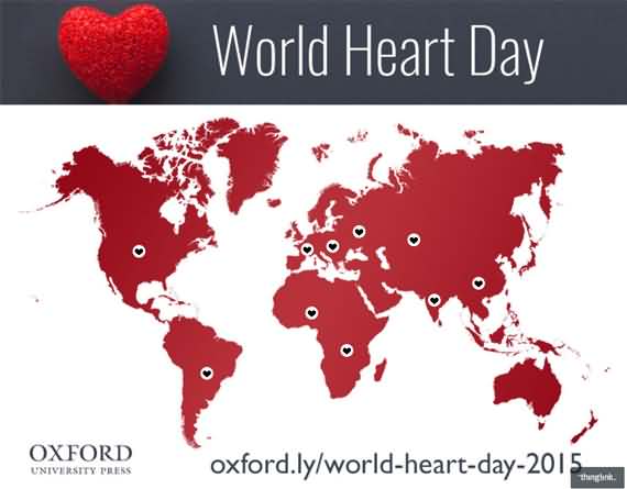 World Heart Day world map picture