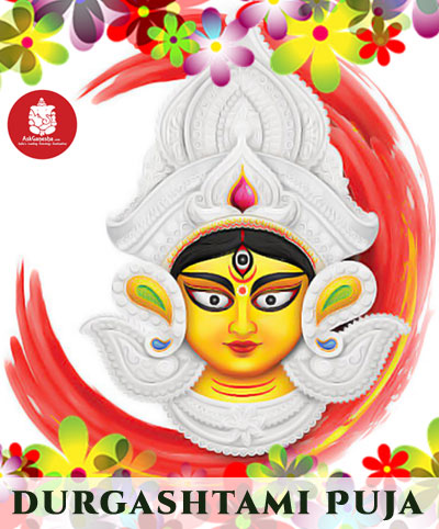 durga ashtami puja card