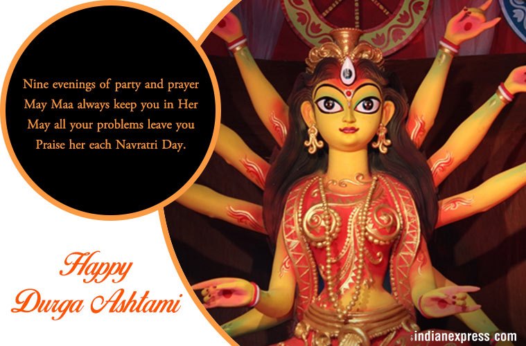 happy durga ashtami nine evenings of party and prayer maa always keep you in her