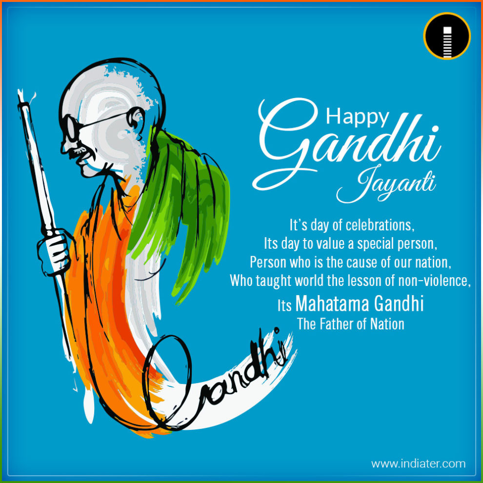 happy gandhi jayanti it’s day of celebrations