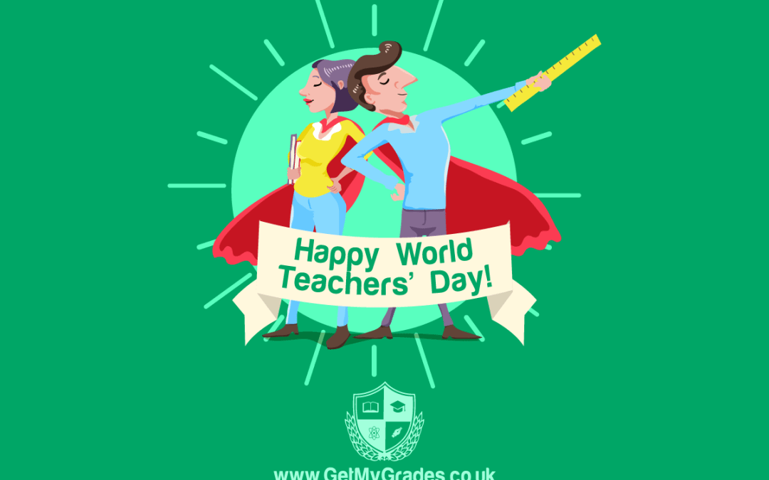 happy world Teachers Day super teacher