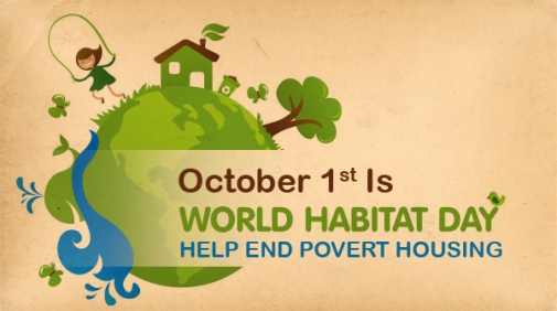 october 1st is world habitat day help end poverty housing