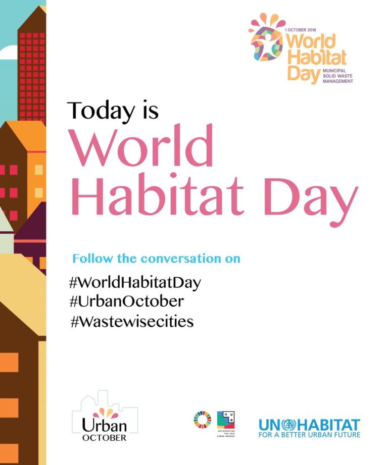 today is world habitat day poster