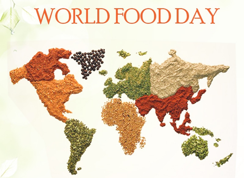 world food day world map