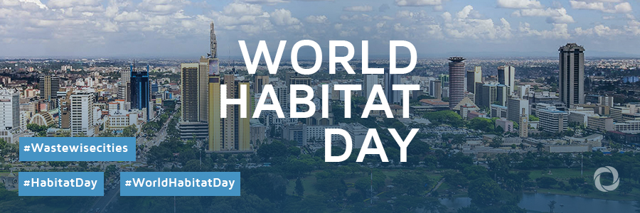 world habitat day city view in background