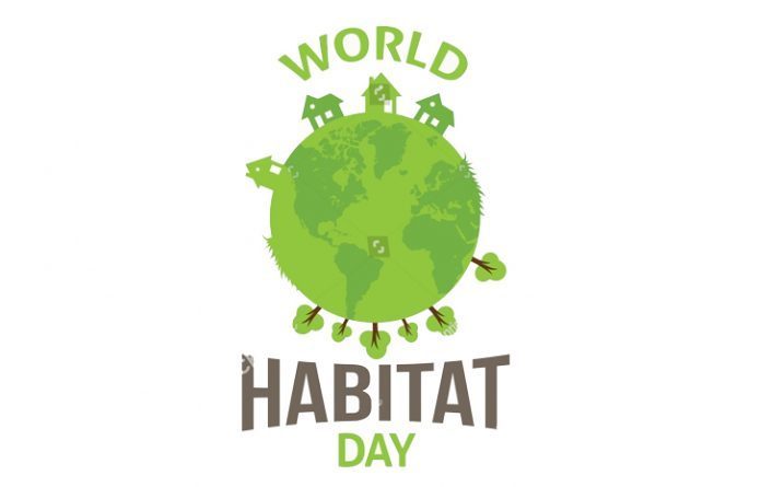 world habitat day illustration image