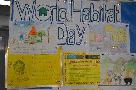 world habitat day poster making