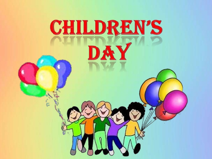 Children’s Day kids with balloons