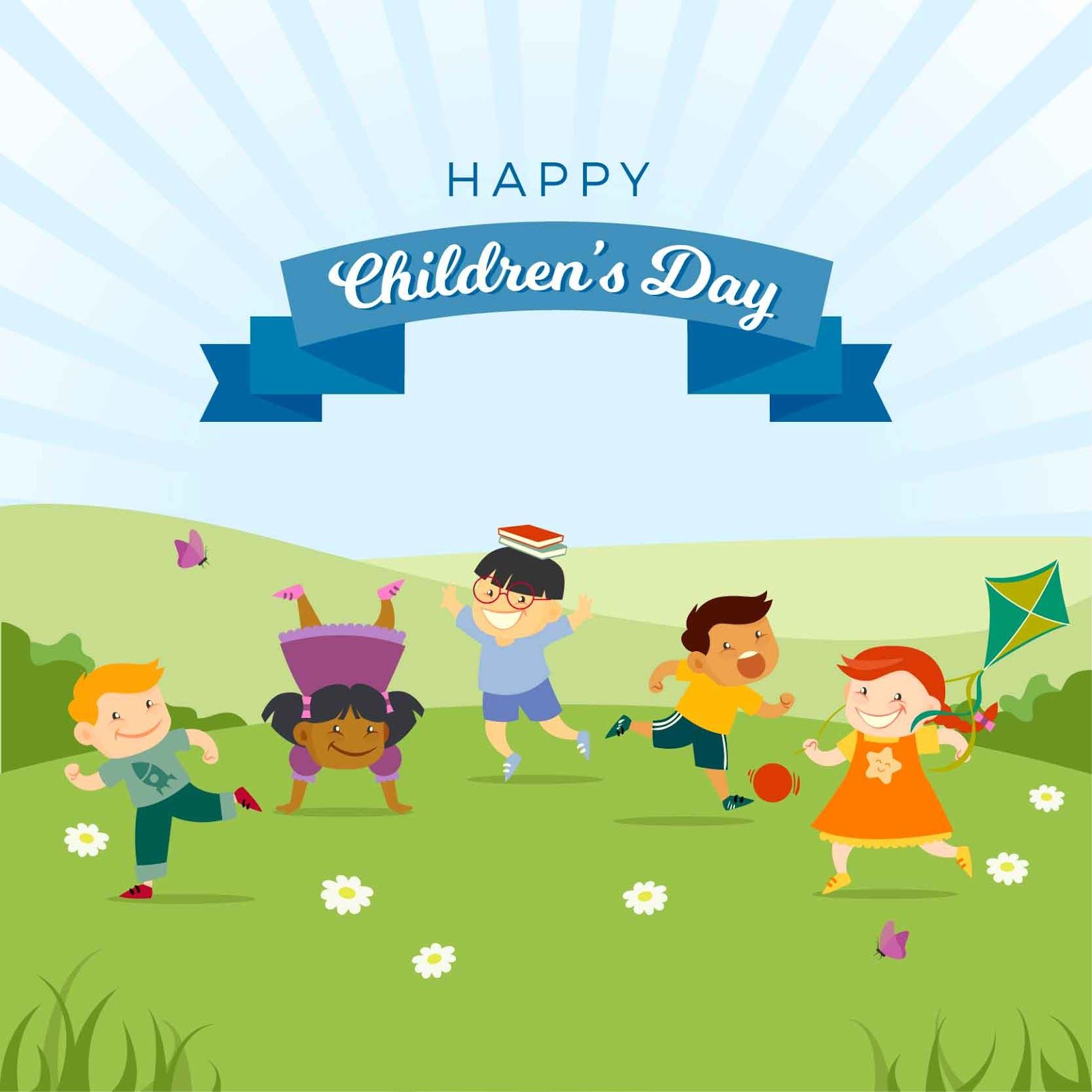 happy Children’s Day 2019 playing kids