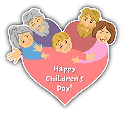 happy Children’s Day family greeting card