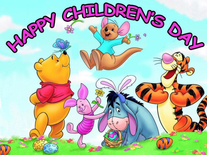 happy Children’s Day winnie pooh and friends