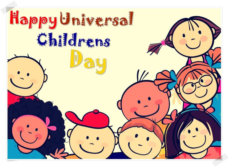 happy universal childrens day card