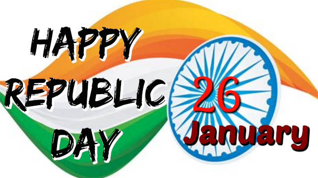 happy Republic Day 26 january card