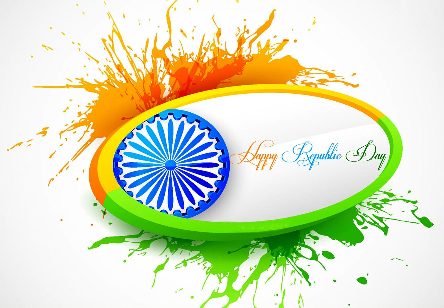 happy Republic Day flag illustration image