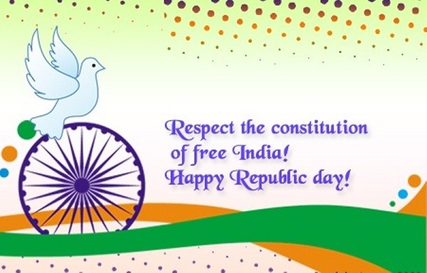 respect the constitution of free india happy Republic Day