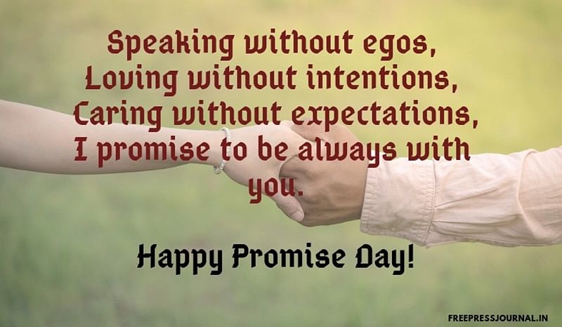 speaking withou egos loving without intentions happy promise day