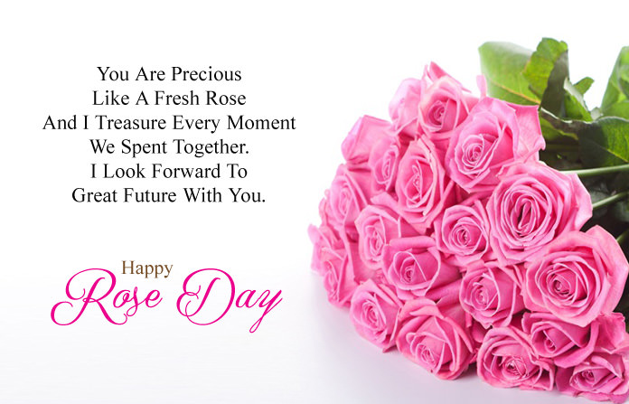 you are precious like a fresh rose happy Rose Day