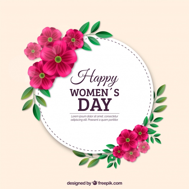 happy women’s day greeting ecard