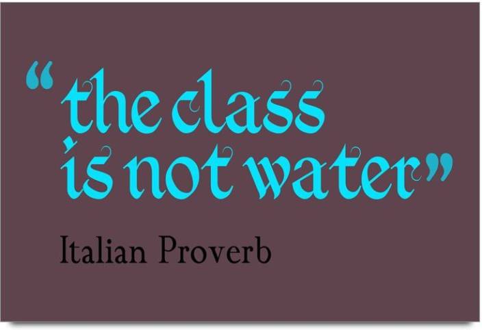 the class is not water.