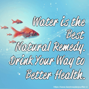 water is the best natural remedy. drink your way to better health