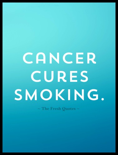 cancer cures smoking