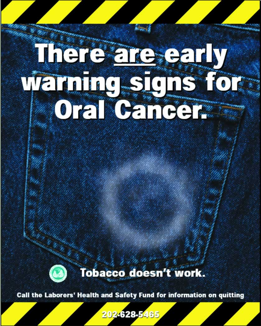 there are early warning signs for oral cancer.