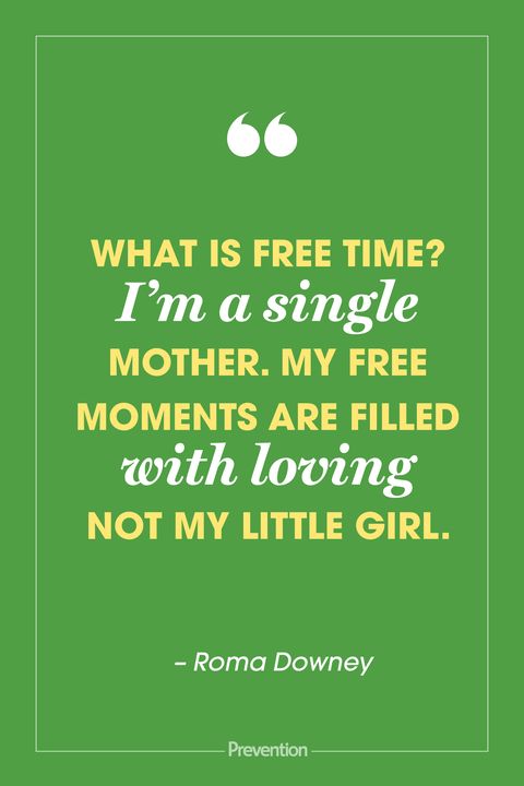 what is free time i’m a single mother. my free moments are filled with loving not my little girl. roma downey