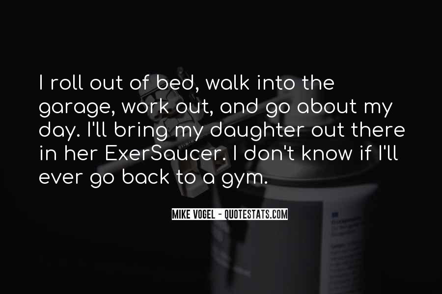 i roll out of bed, walk into the garage, work out and go about my day. i’ll bring my daughter out there in her exersaucer. i don’t know if i’ll ever go back to a gym