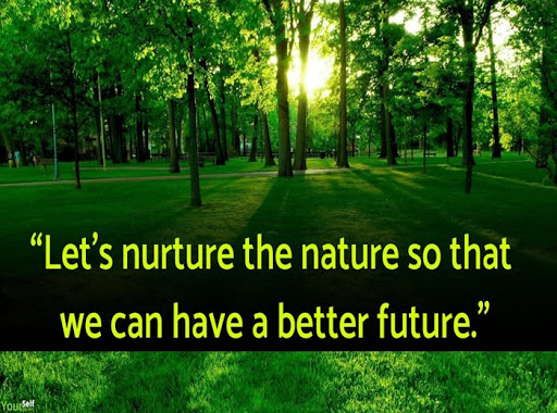 lets nurture the nature so that we can have a better future