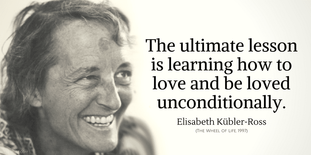 the ultimate lesson is learning how to love and be loved unconditionally.