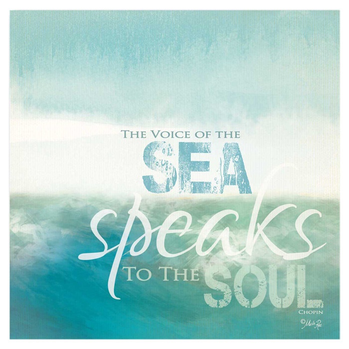 the voice of the sea speaks to the soul