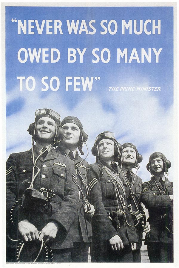 never was so much owed by so many to so few.