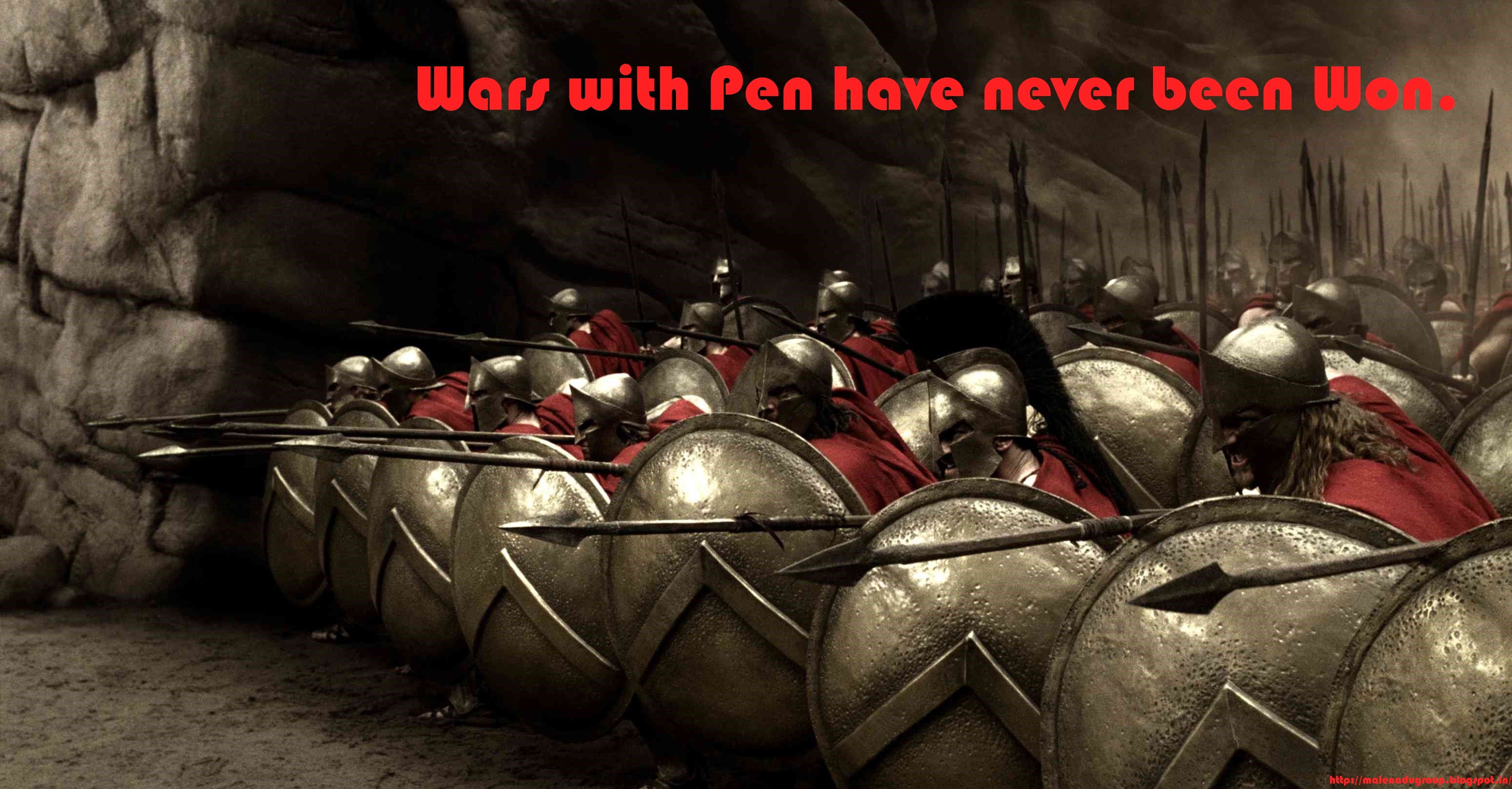 wars with pen have never been won